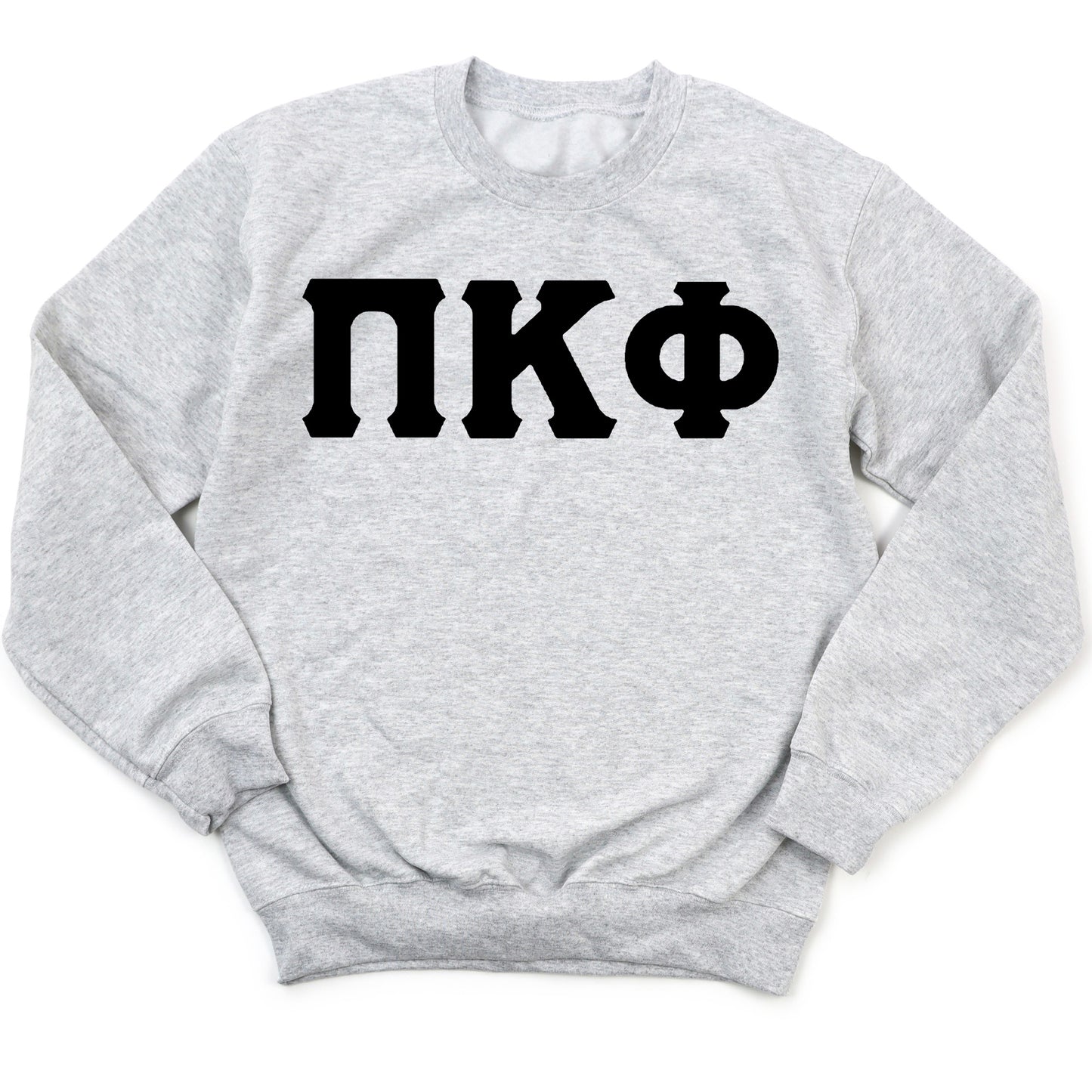 Pi Kappa Phi Black Letters Fraternity Sweatshirt _ 34926g
