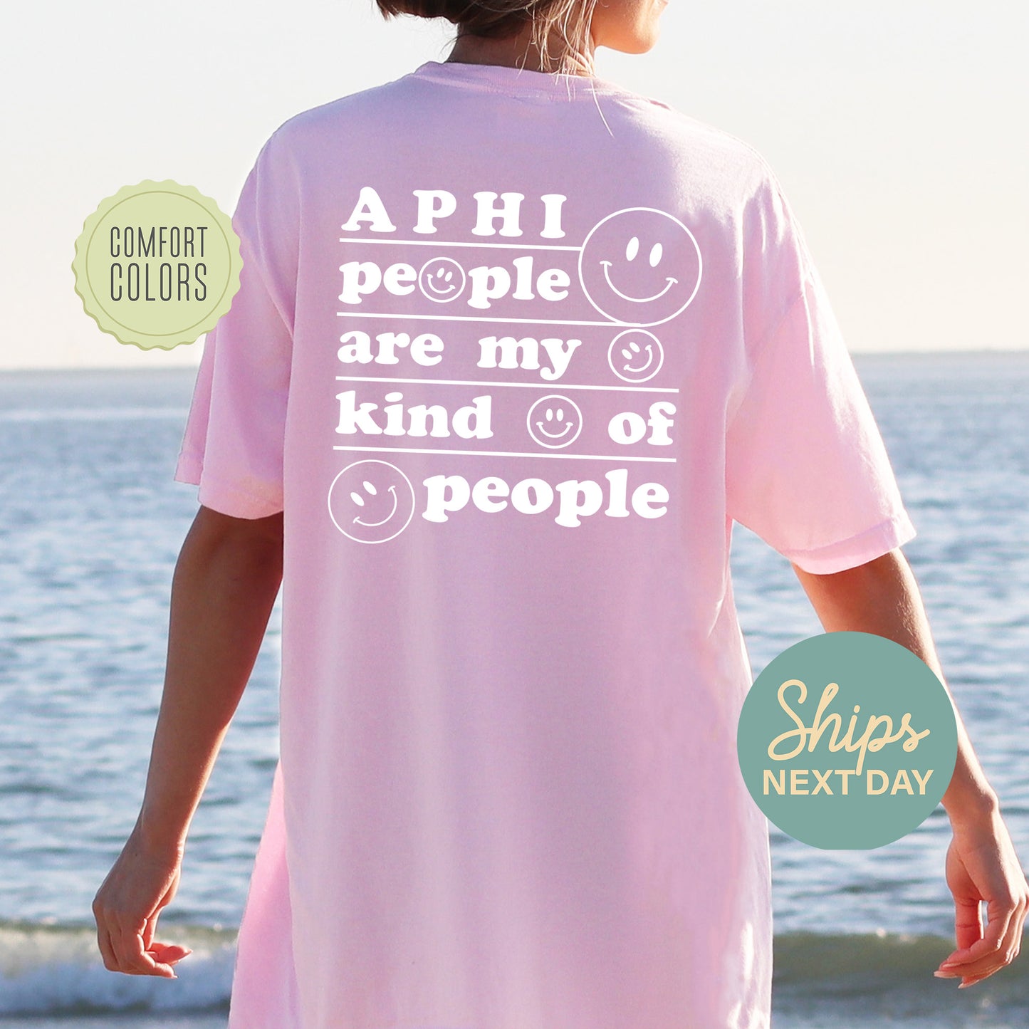 Alpha Phi My Kind of People Comfort Colors Sorority T-shirt _ 33263g