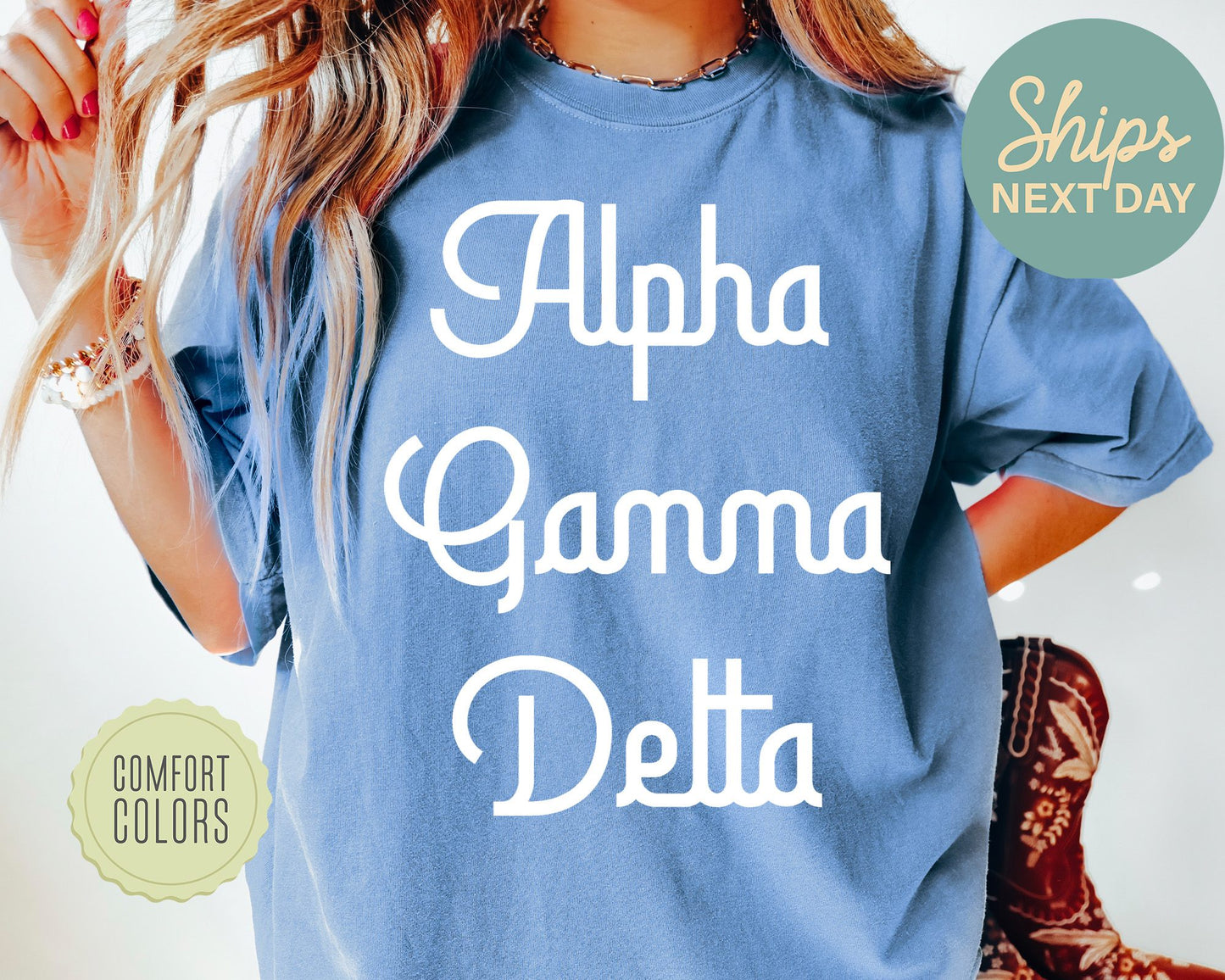 Alpha Gamma Delta All About That Pop Comfort Colors Sorority T-shirt _ 2684g