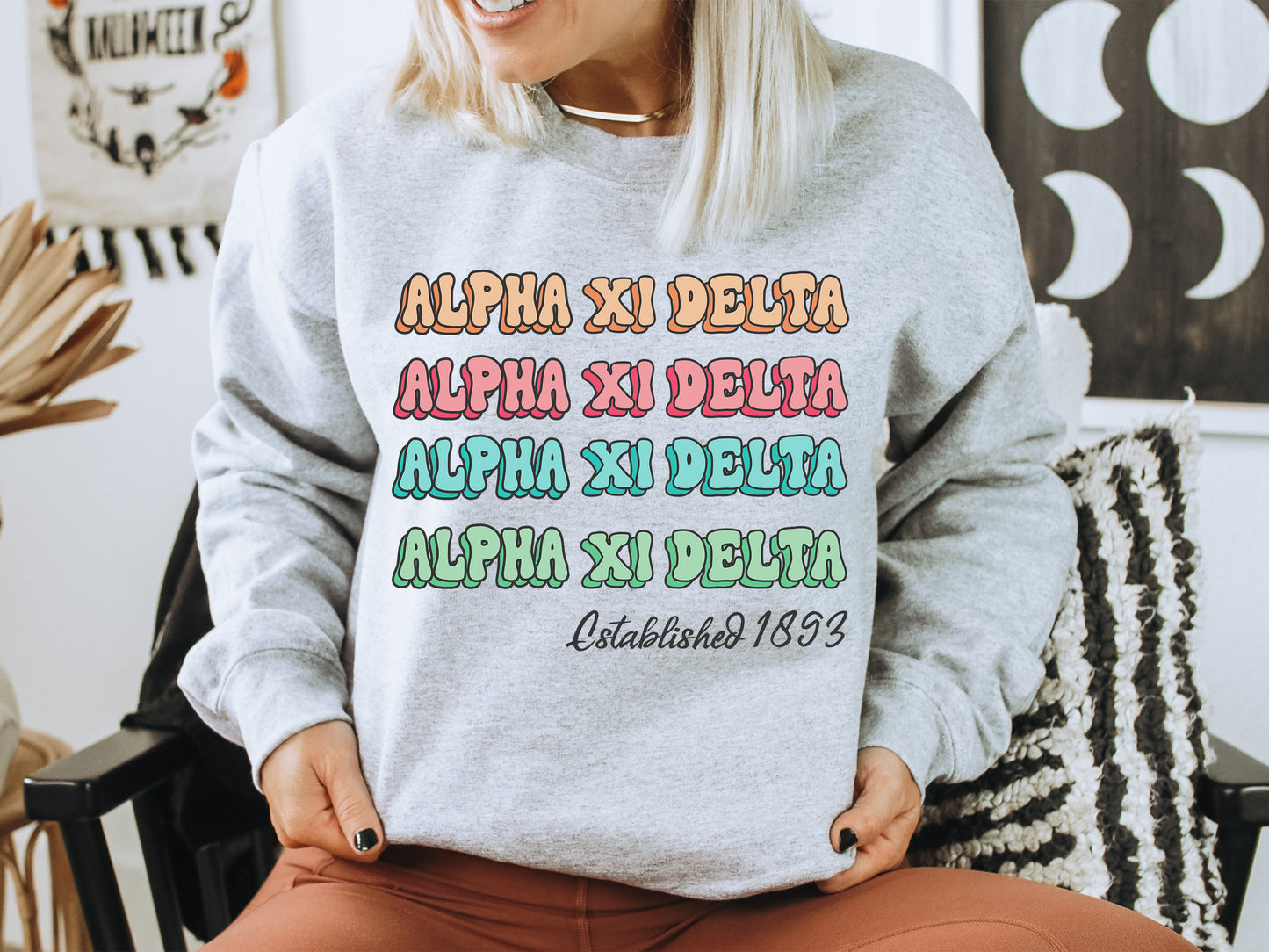 Alpha Xi Delta Lucy Sorority Sweatshirt _ 266g