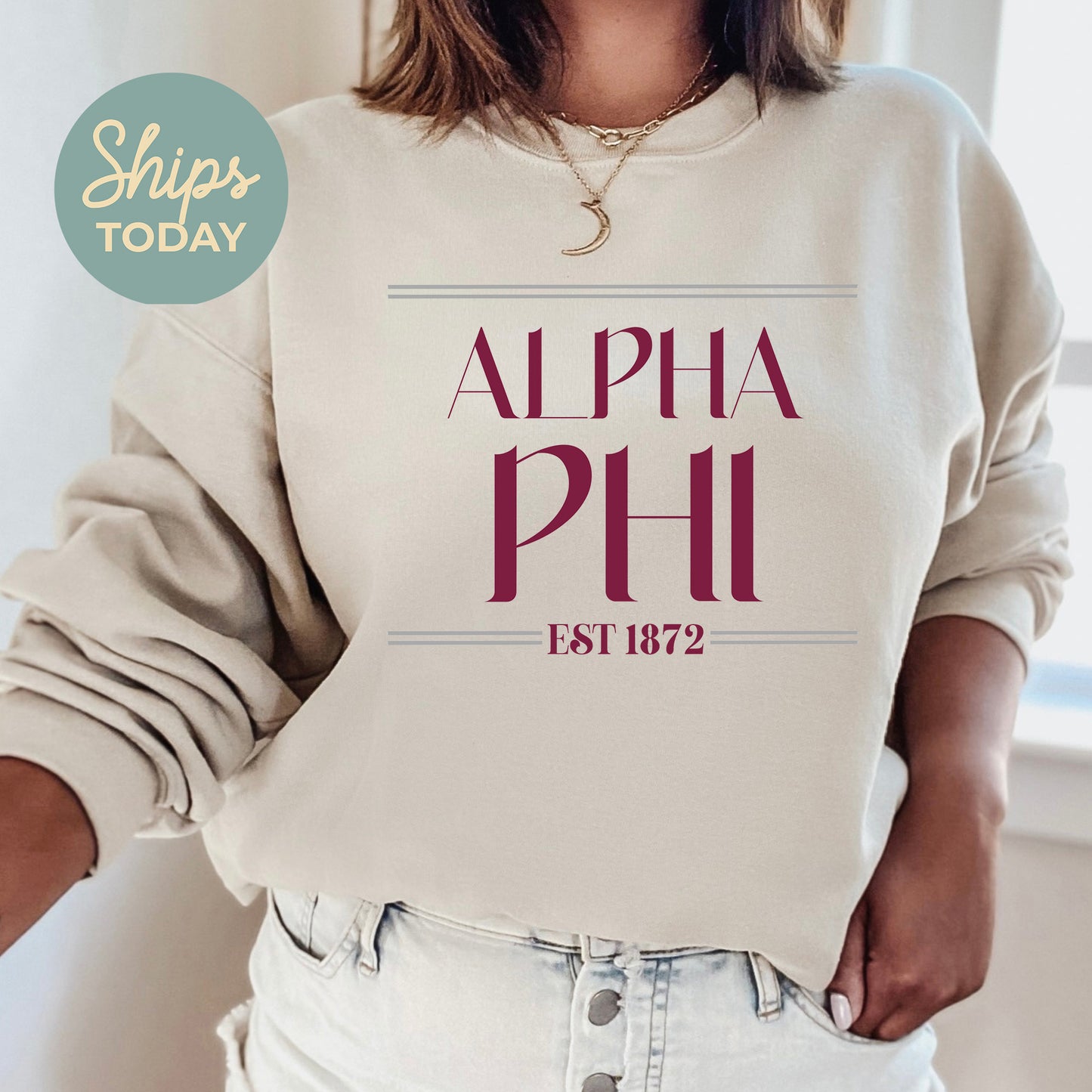 Alpha Phi Greek Harmony Sorority Sweatshirt _ 34969g