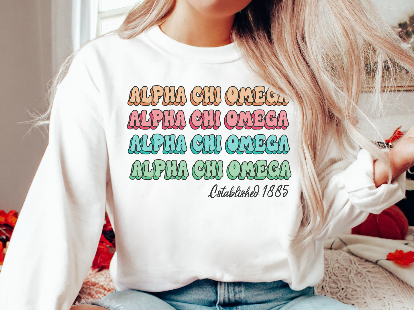 Alpha Chi Omega Lucy Sorority Sweatshirt _ 259g