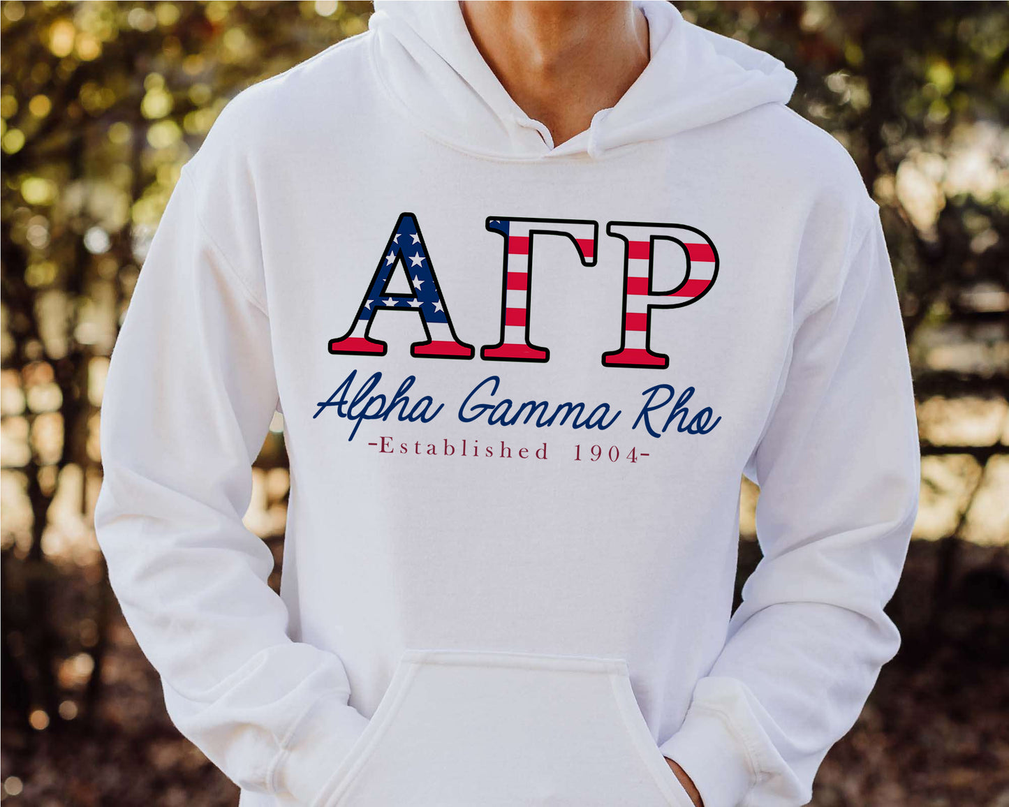 Alpha Gamma Rho American Flag Letters Fraternity Hoodie _ 1156g