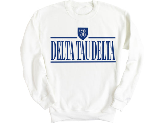 Delta Tau Delta Shield Fraternity Sweatshirt _ 1191g