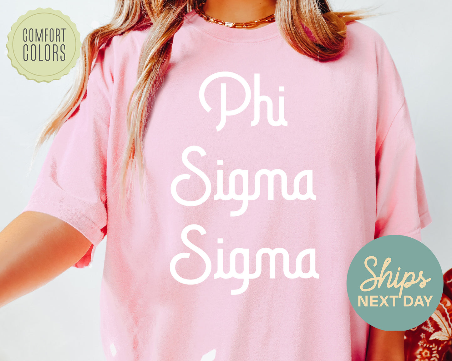 Phi Sigma Sigma All About That Pop Comfort Colors Sorority T-shirt _ 2700g