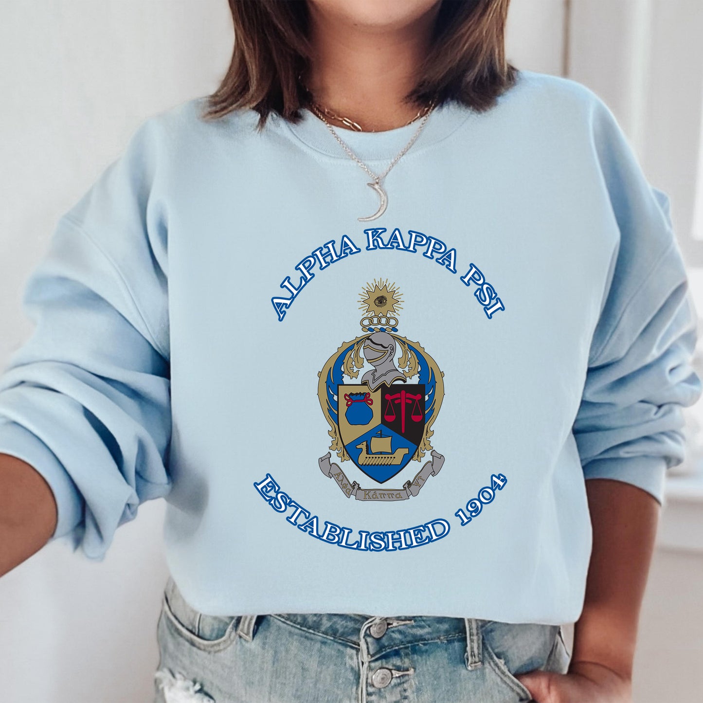 Alpha Kappa Psi Iconic Insignia COED Sweatshirt _ 35664g