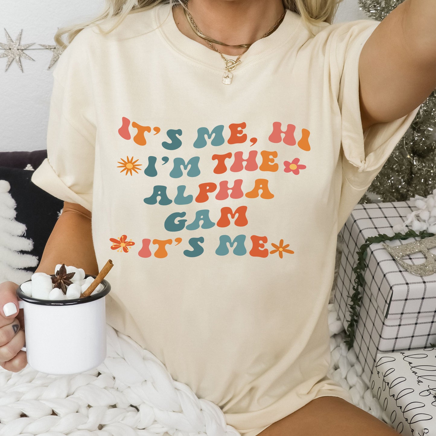Alpha Gamma Delta Style Sorority T-shirt _ 35994g
