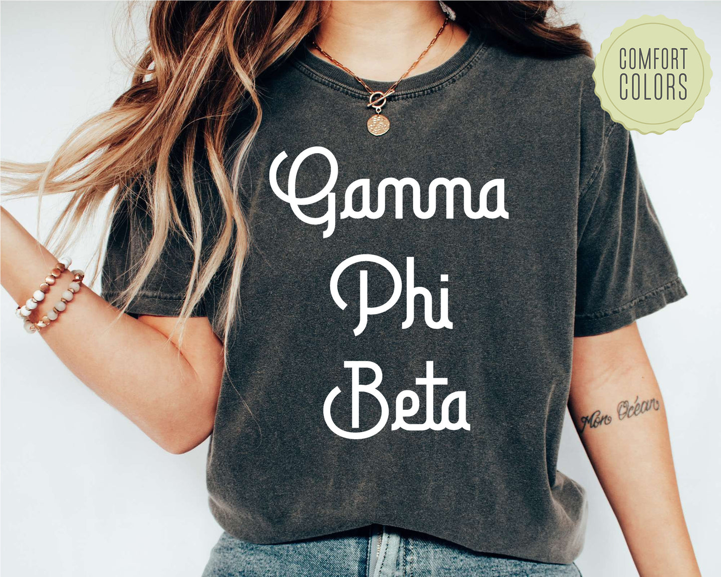 Gamma Phi Beta All About That Pop Comfort Colors Sorority T-shirt _ 2695g