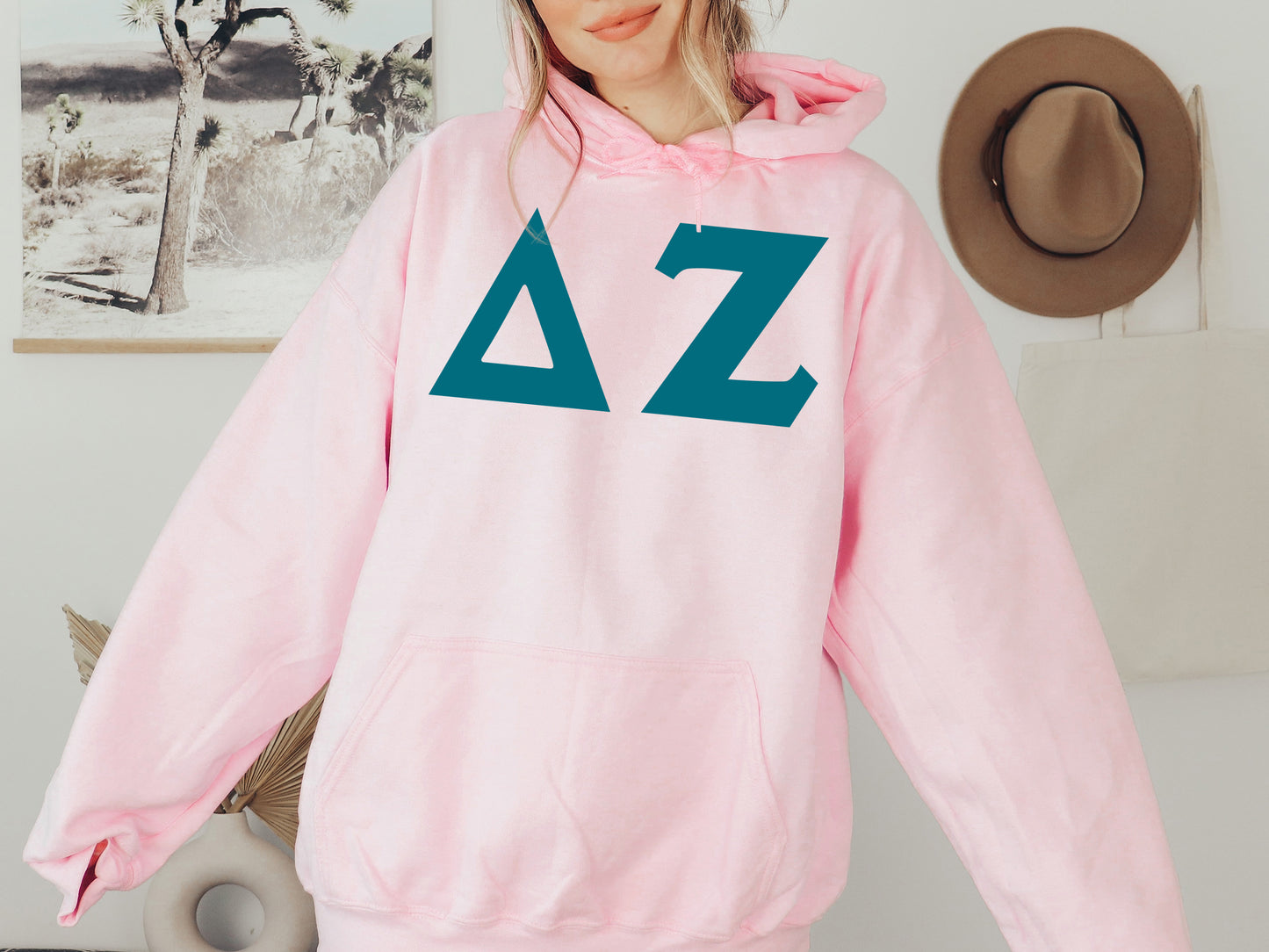 Delta Zeta Back to the Basics Sorority Hoodie _ 635g