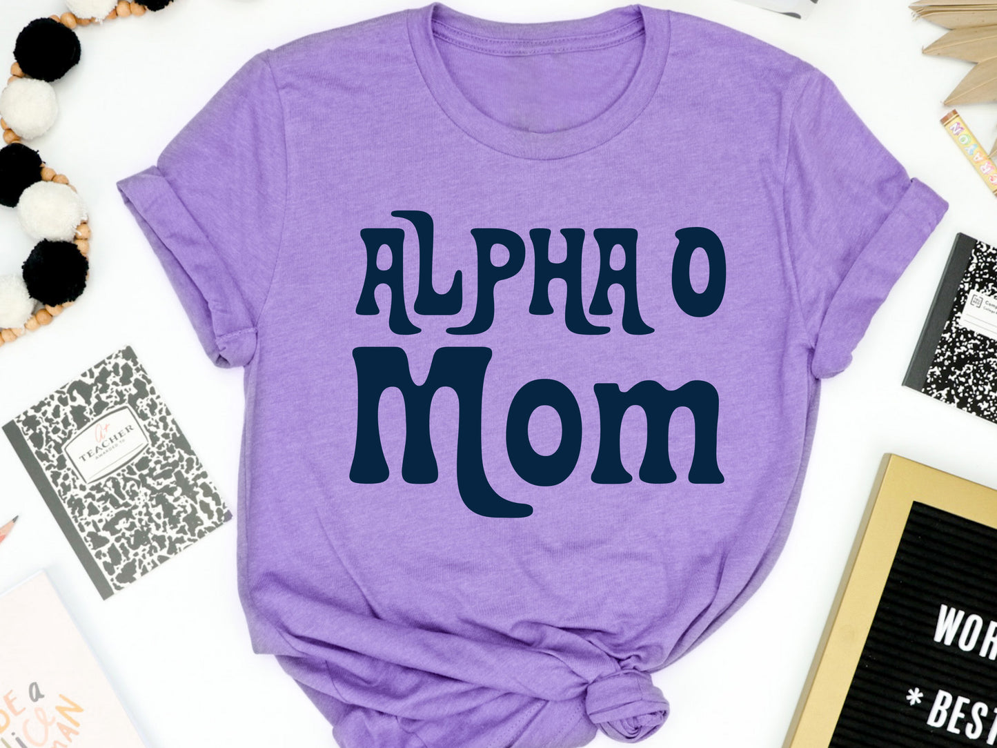 Alpha Omicron Pi Got it from my Mom Sorority T-shirt _ 3075g