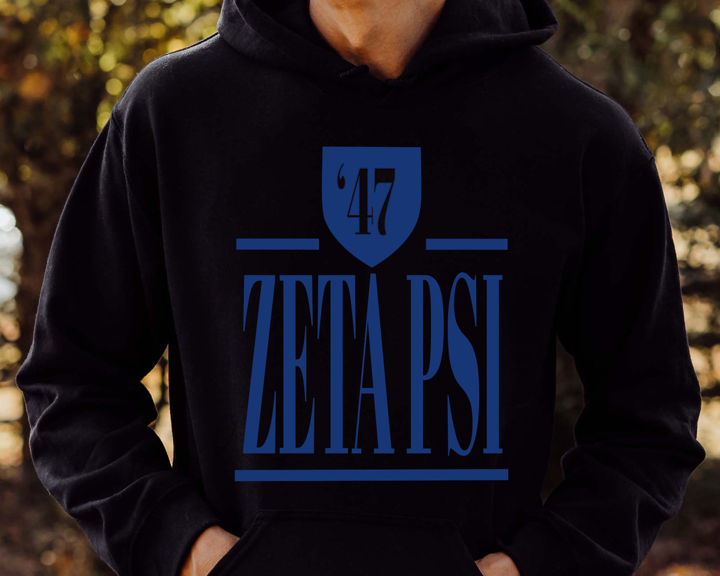 Zeta Psi Shield Fraternity Hoodie _ 1213g
