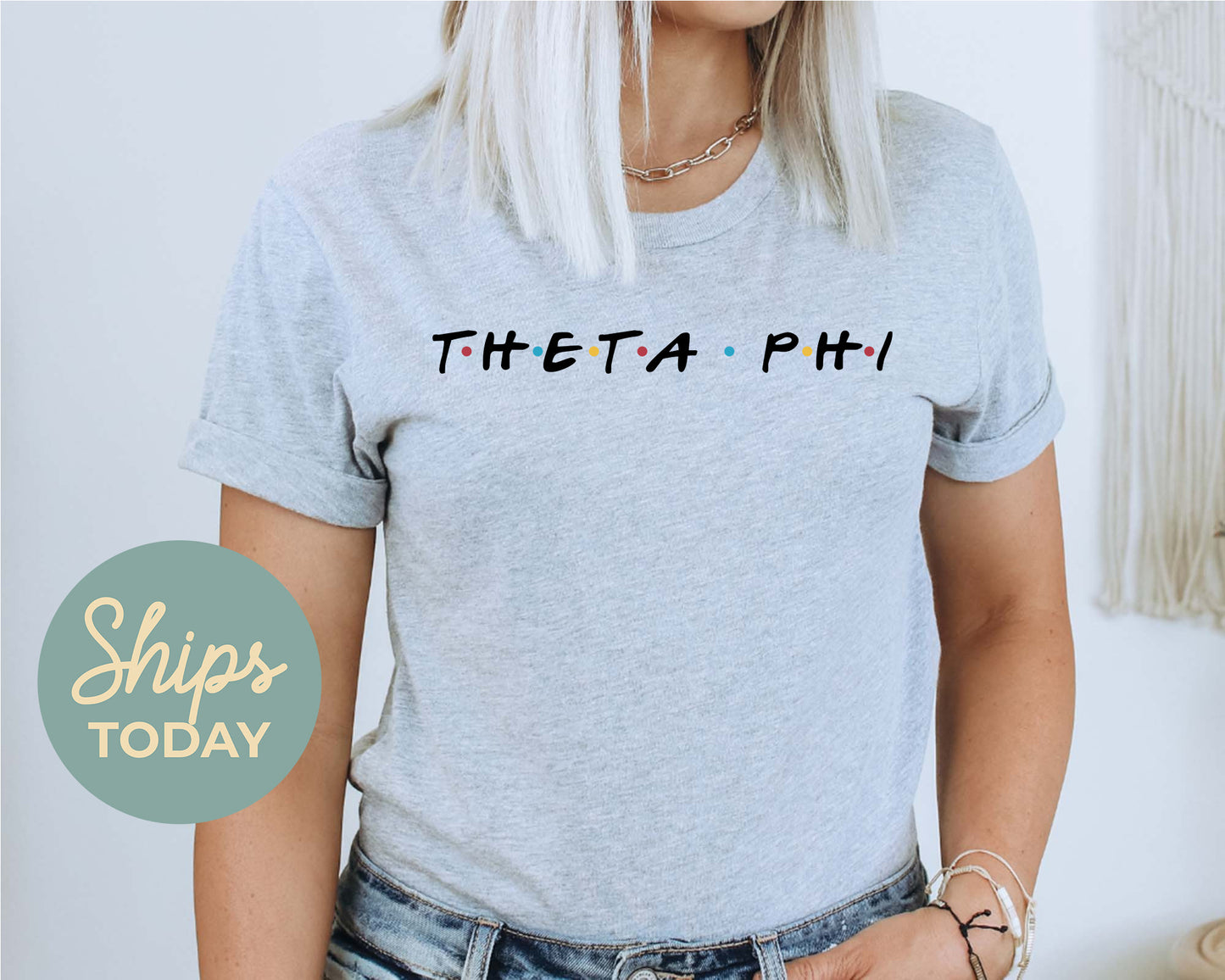 Theta Phi Alpha Friends Frenzy Sorority T-shirt _ 30670g