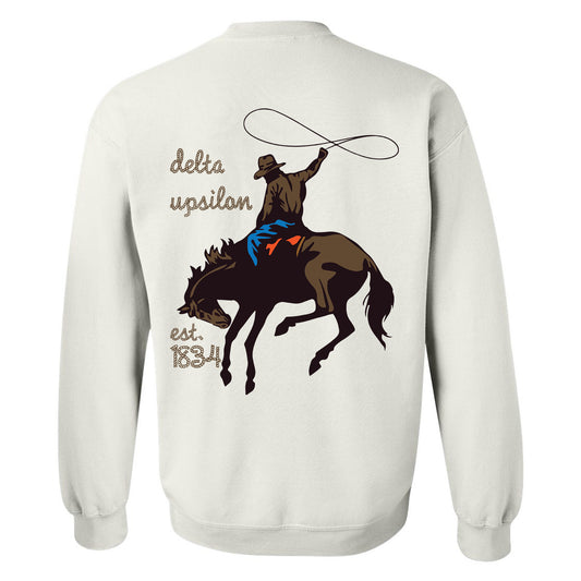 Delta Upsilon Cowboy Fraternity Sweatshirt _ 31189g