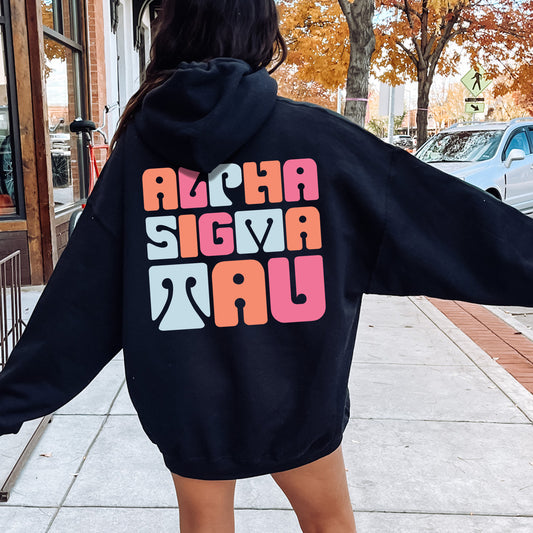 Alpha Sigma Tau Vibrant Verve Sorority Hoodie _ 32608g