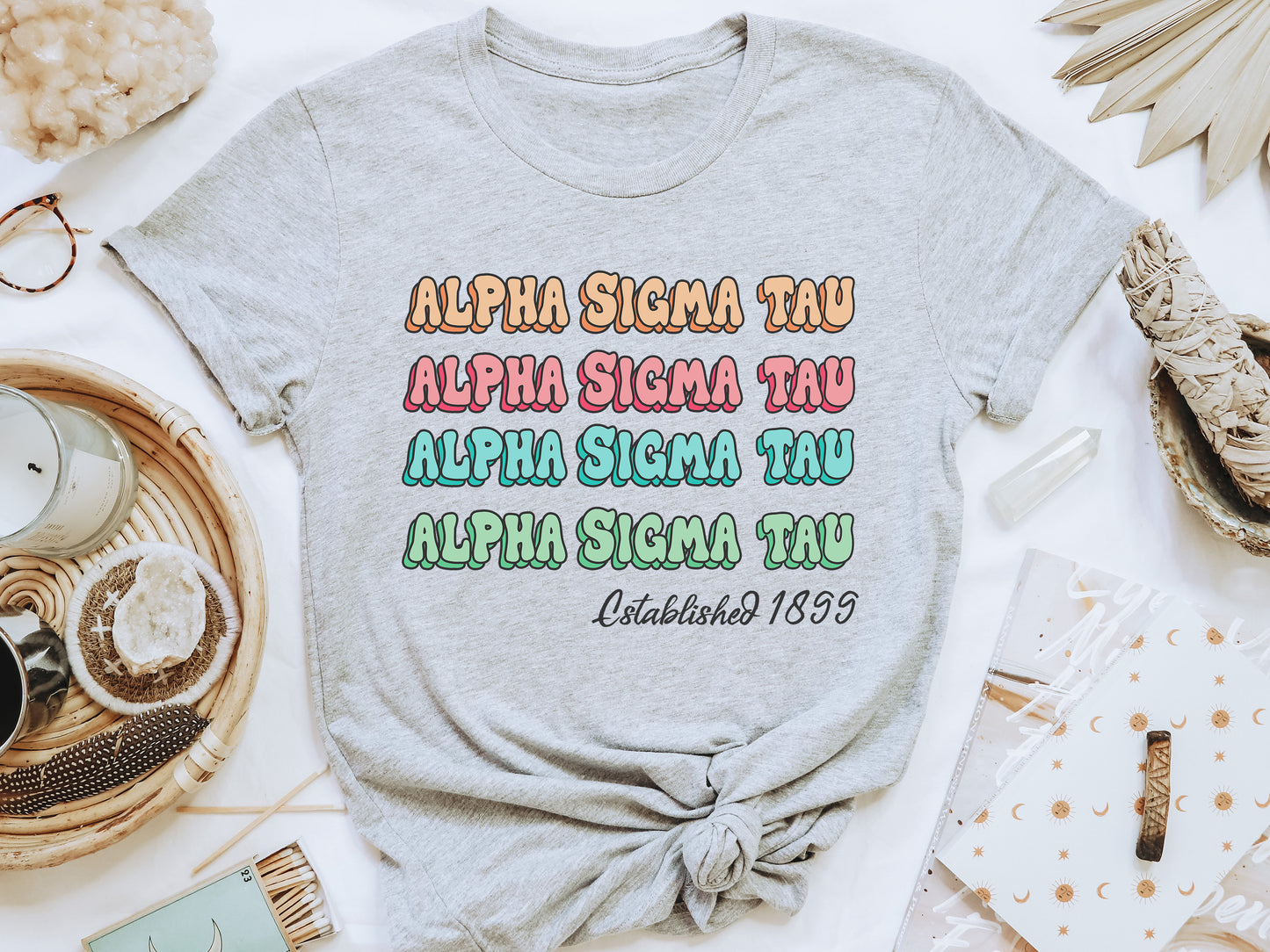 Alpha Sigma Tau Lucy Sorority T-shirt _ 265g