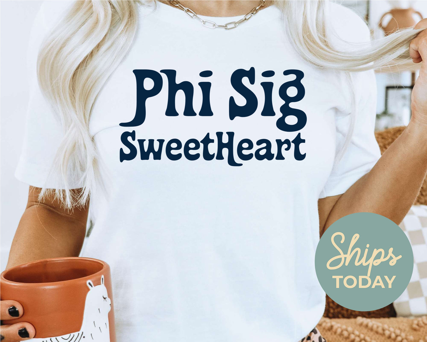 Phi Sigma Kappa Trendy Sweetheart Fraternity T-shirt _ 2006g