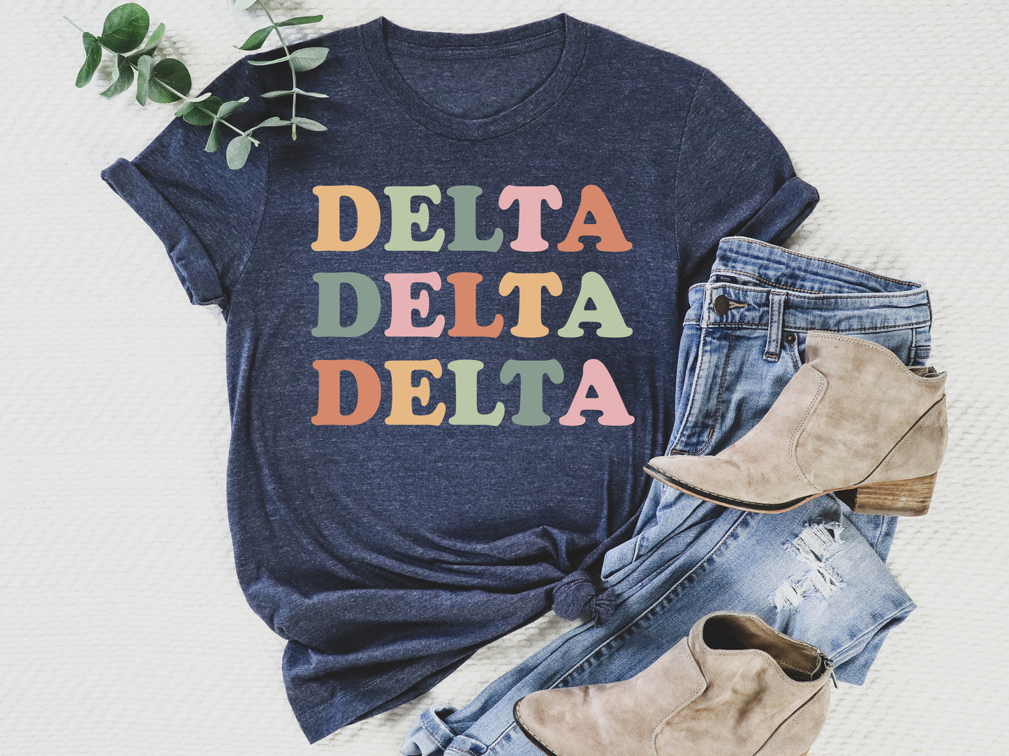 Delta Delta Delta Bright and Proud Sorority T-shirt _ 424g