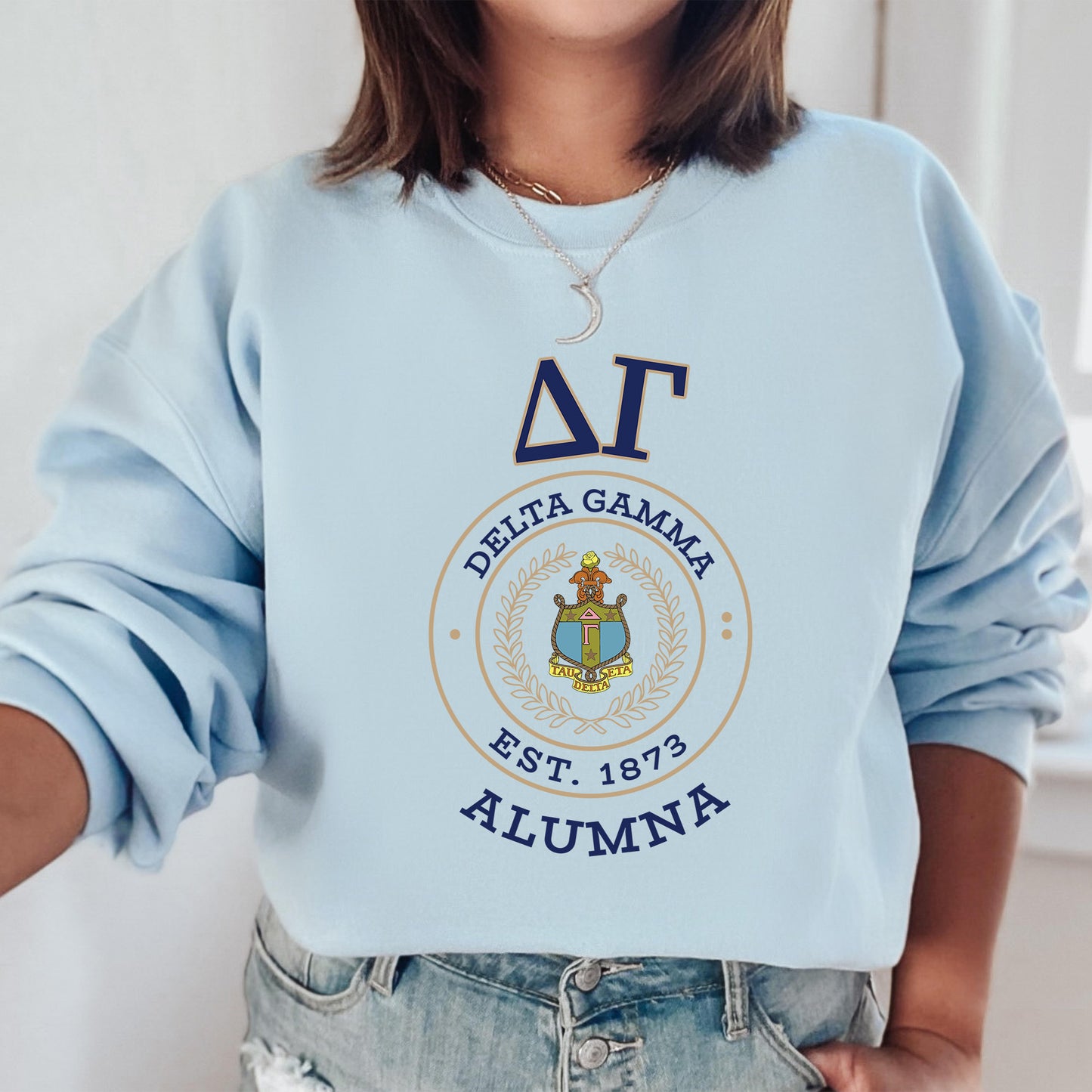 Delta Gamma Alumna Vintage Sorority Sweatshirt _ 31020g