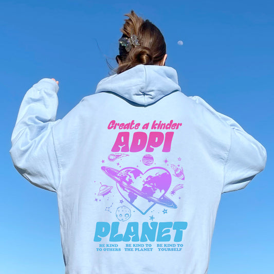 Alpha Delta Pi Ombre Worlds Sorority Hoodie _ 35542g