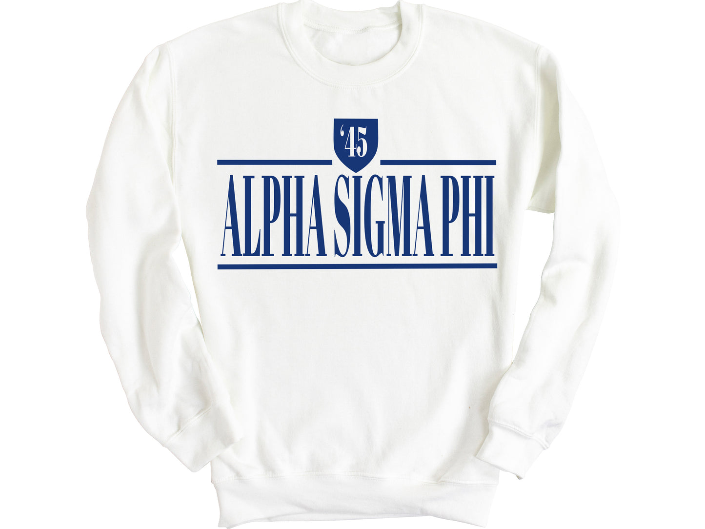 Alpha Sigma Phi Shield Fraternity Sweatshirt _ 1185g