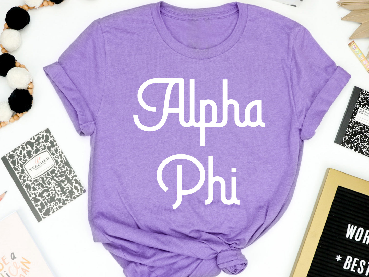 Alpha Phi All About That Pop Sorority T-shirt _ 2686g