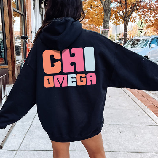 Chi Omega Vibrant Verve Sorority Hoodie _ 32610g