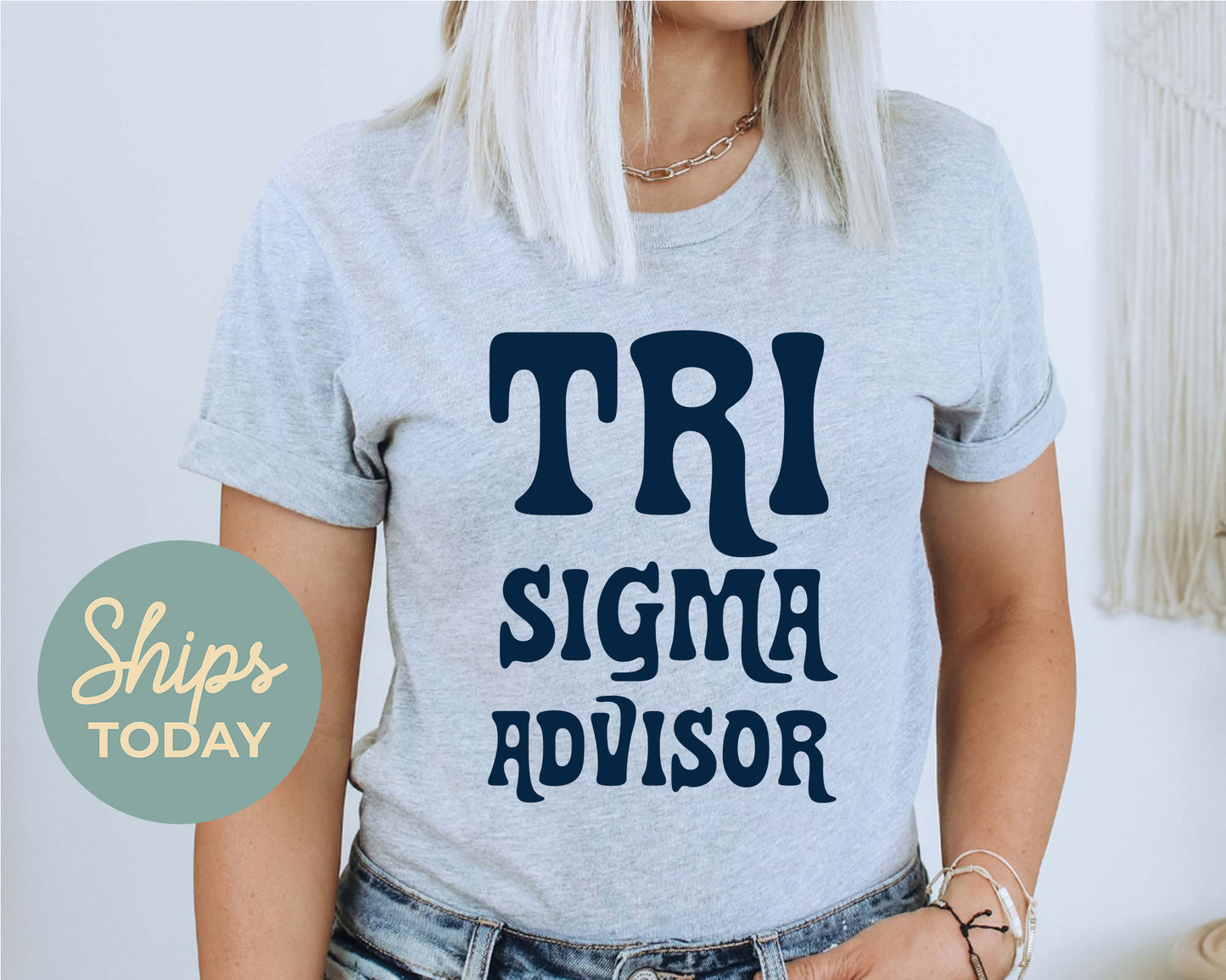 Sigma Sigma Sigma Best Advisor Sorority T-shirt _ 3120g