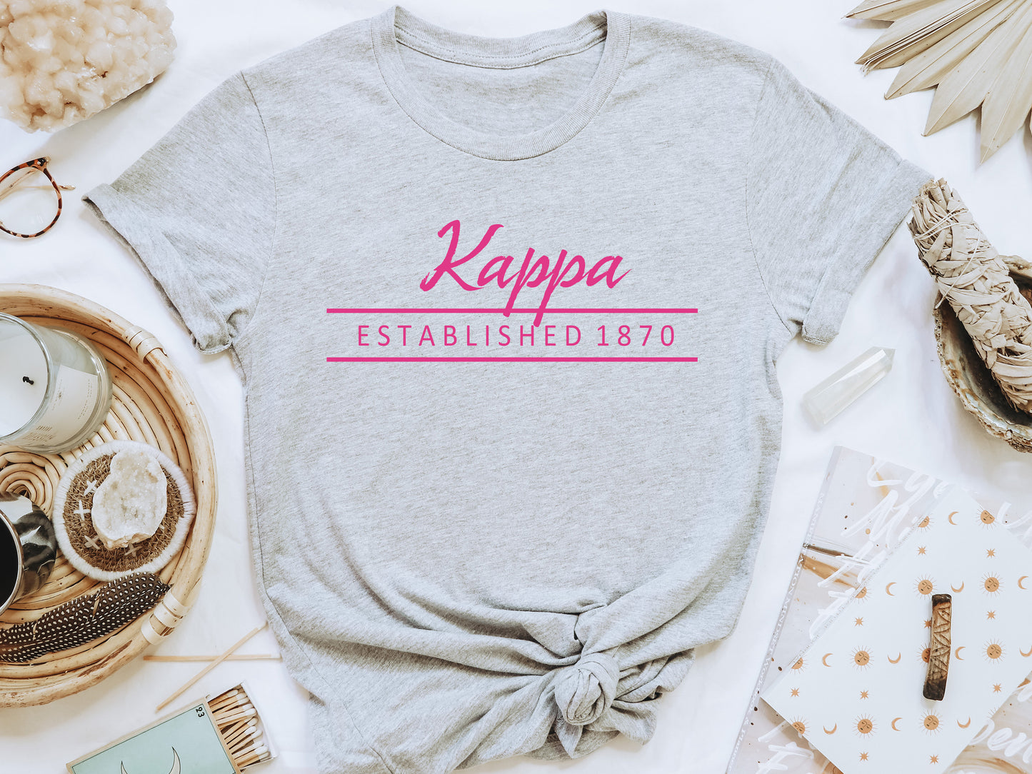 Kappa Kappa Gamma All Pink Sorority T-shirt _ 769g