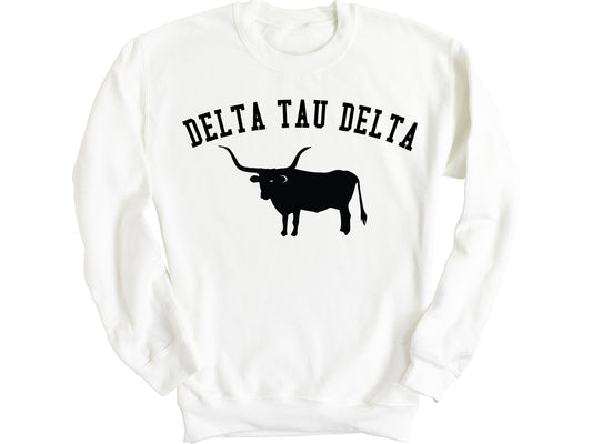 Delta Tau Delta Long Horn Fraternity Sweatshirt _ 1532g