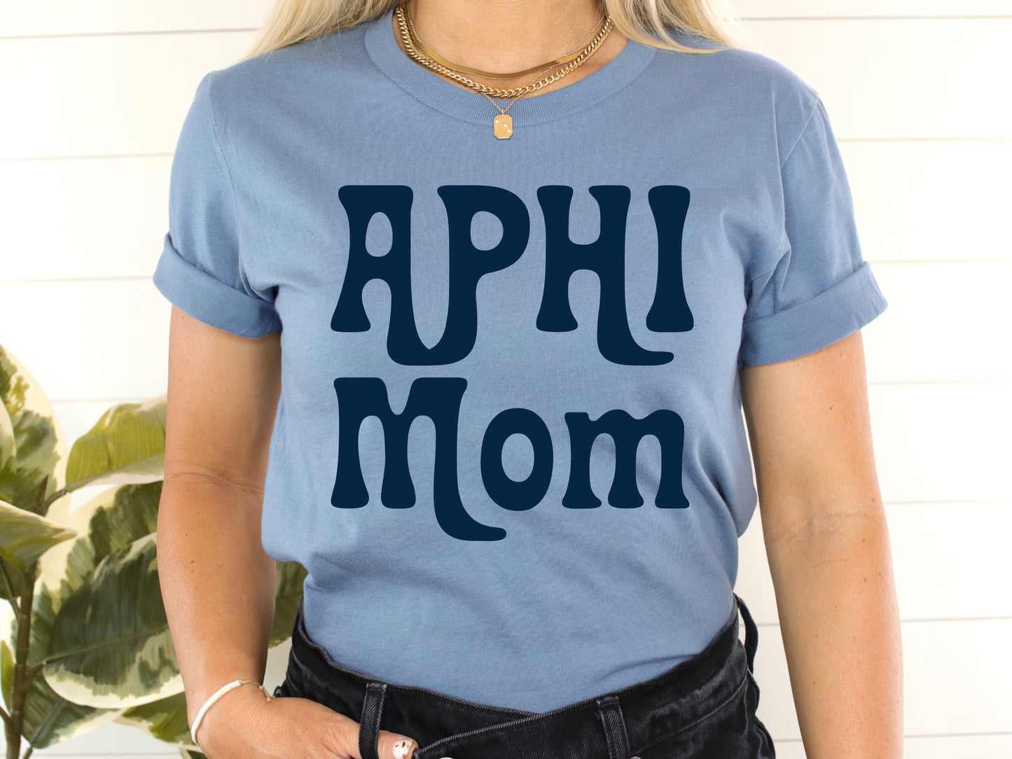 Alpha Phi Got it from my Mom Sorority T-shirt _ 3076g