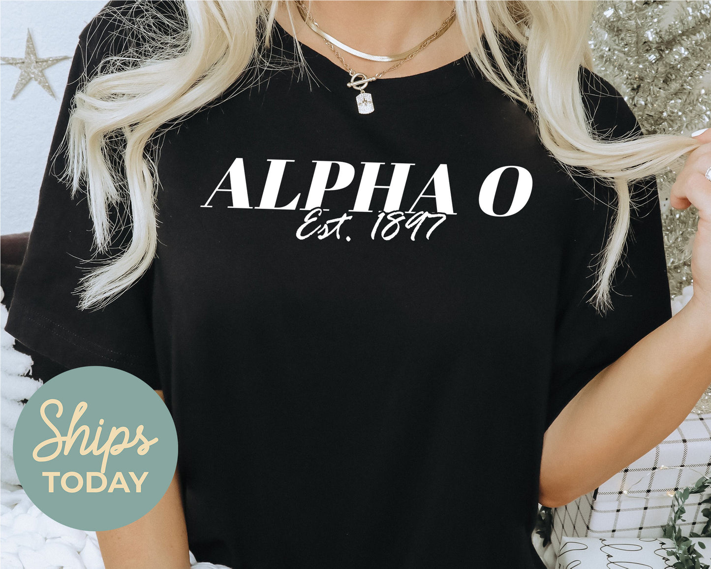 Alpha Omicron Pi Mom Sorority T-shirt _ 30821g