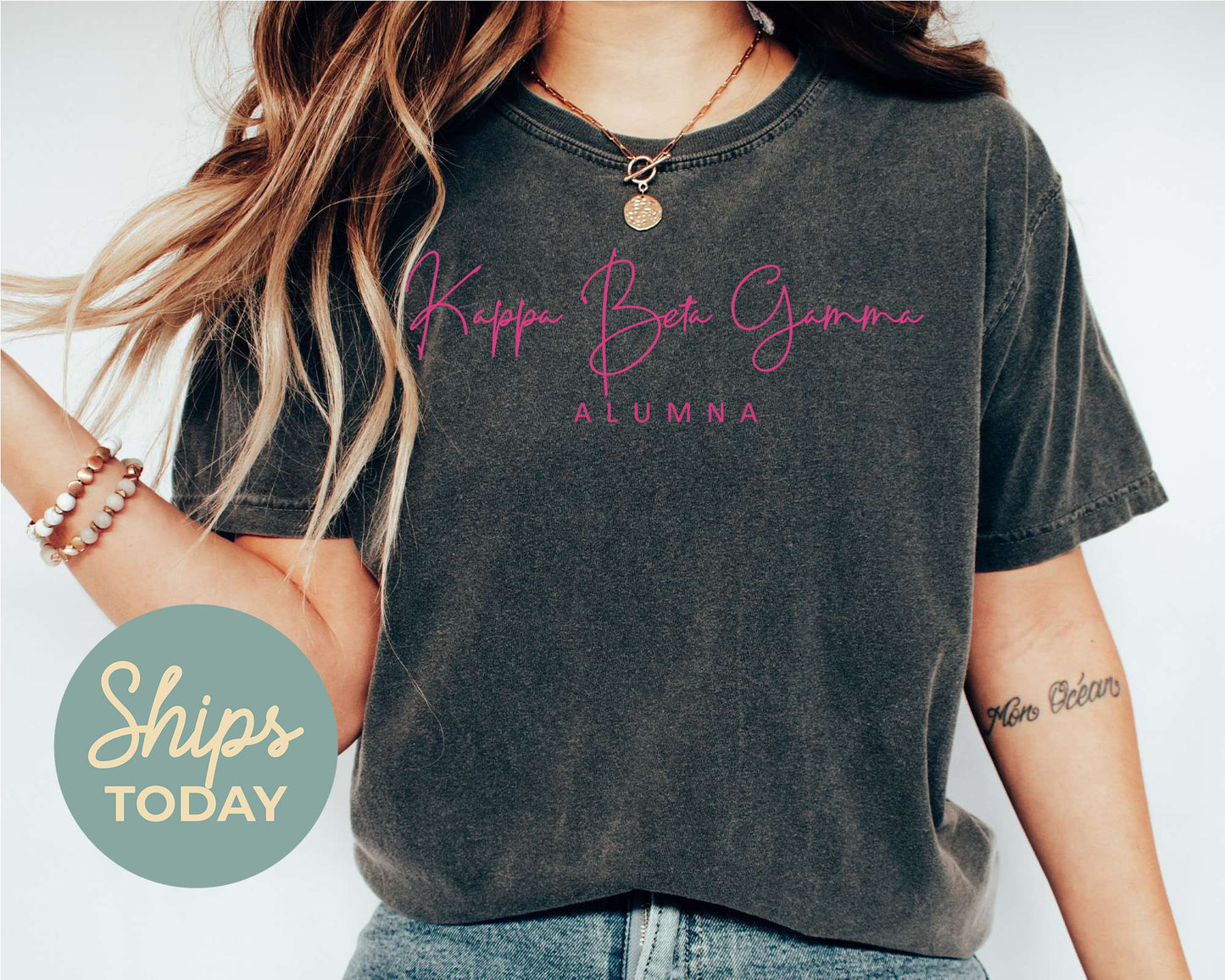 Kappa Beta Gamma Vintage Alumna Sorority T-shirt _ 3499g