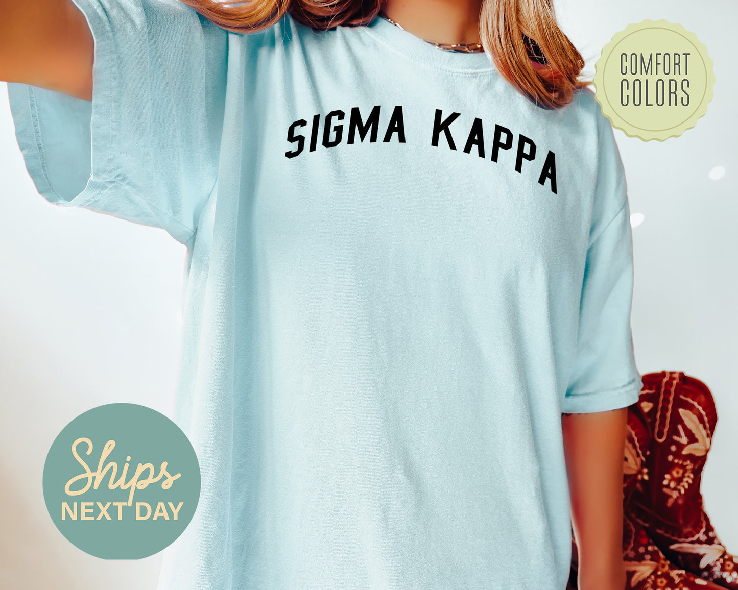 Sigma Kappa Just Bold Comfort Colors Sorority T-shirt _ 2391g