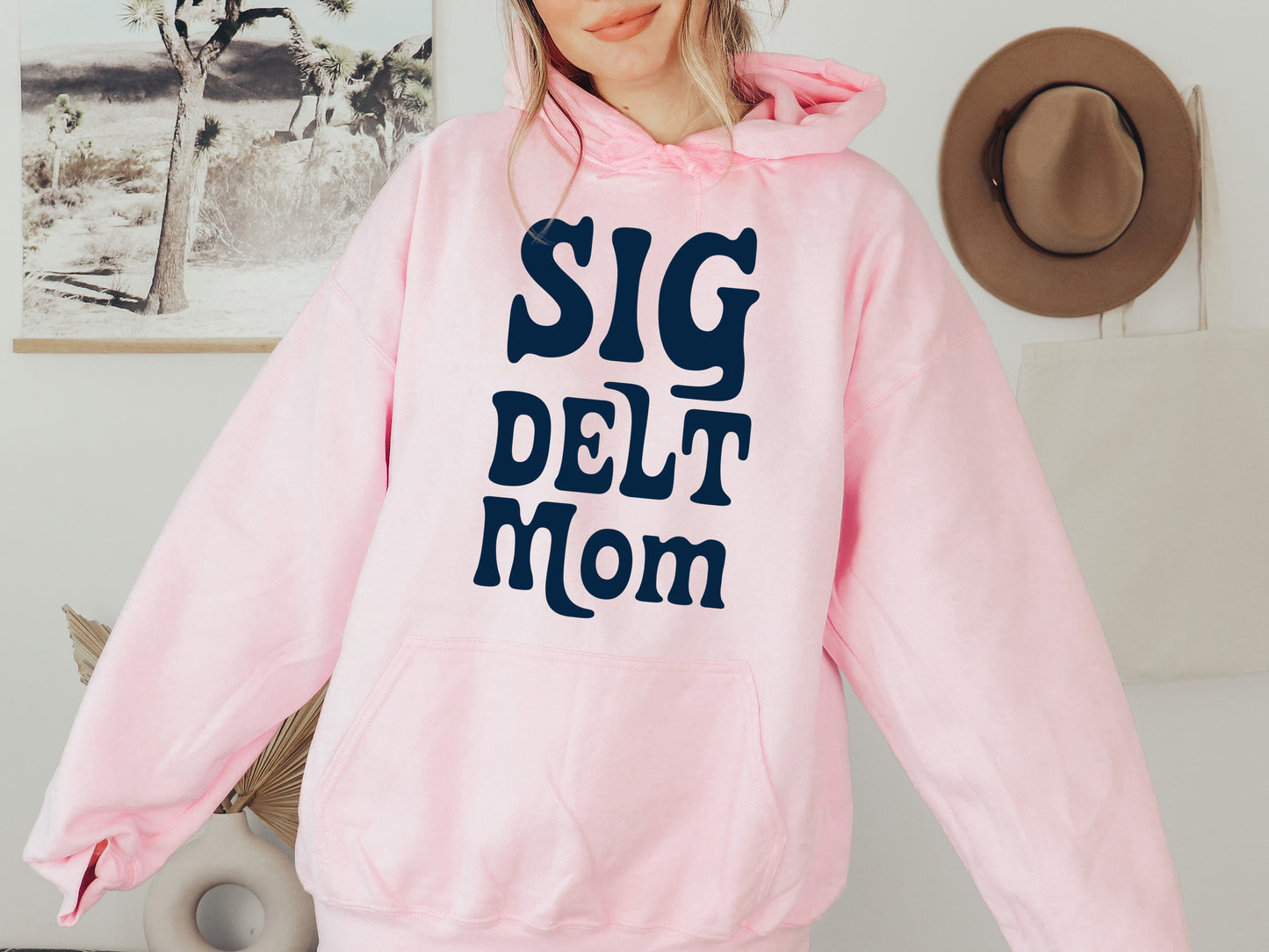 Sigma Delta Tau Got it from my Mom Sorority Hoodie _ 3092g