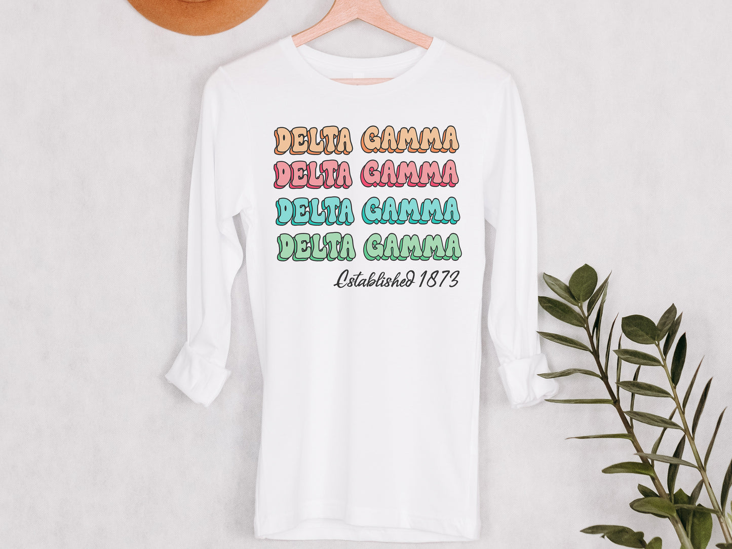 Delta Gamma Lucy Sorority Long Sleeve T-shirt _ 269g