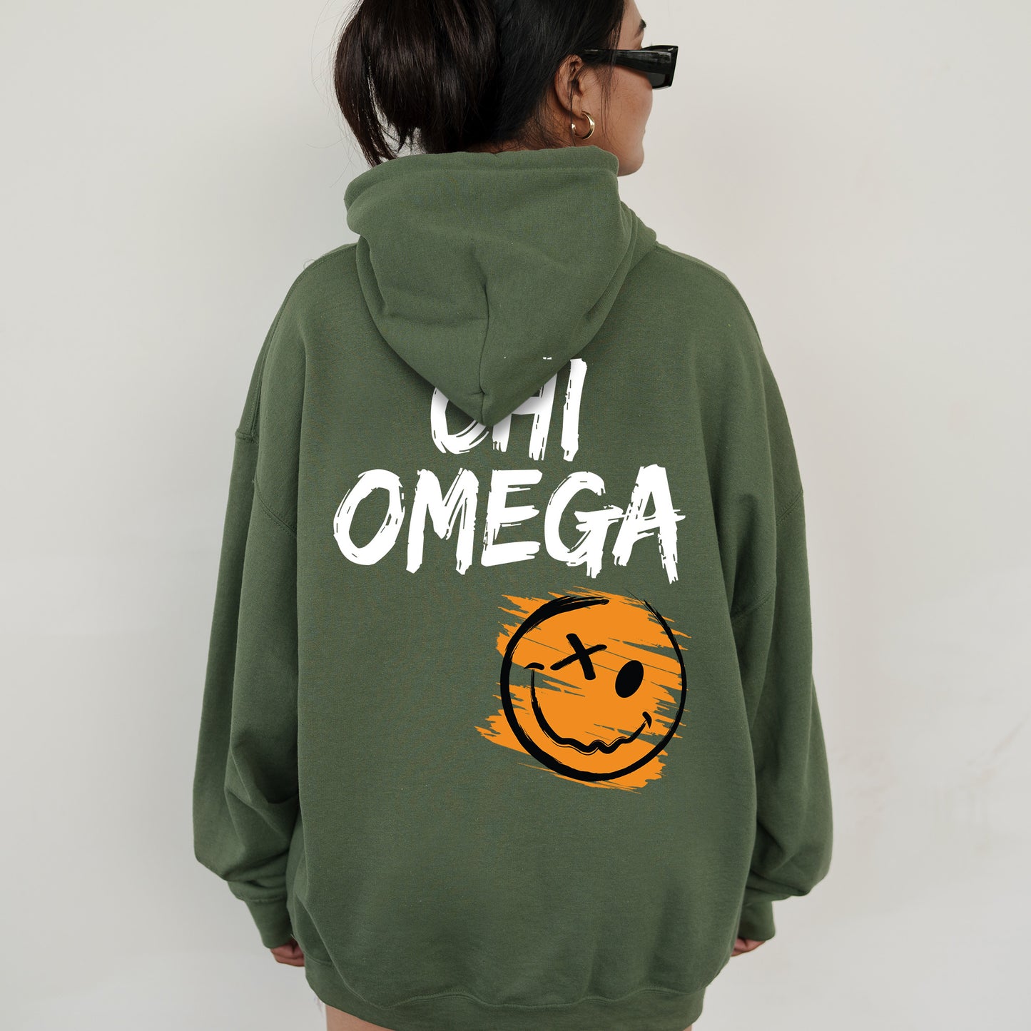 Chi Omega Playful Vibes Sorority Hoodie _ 41337g