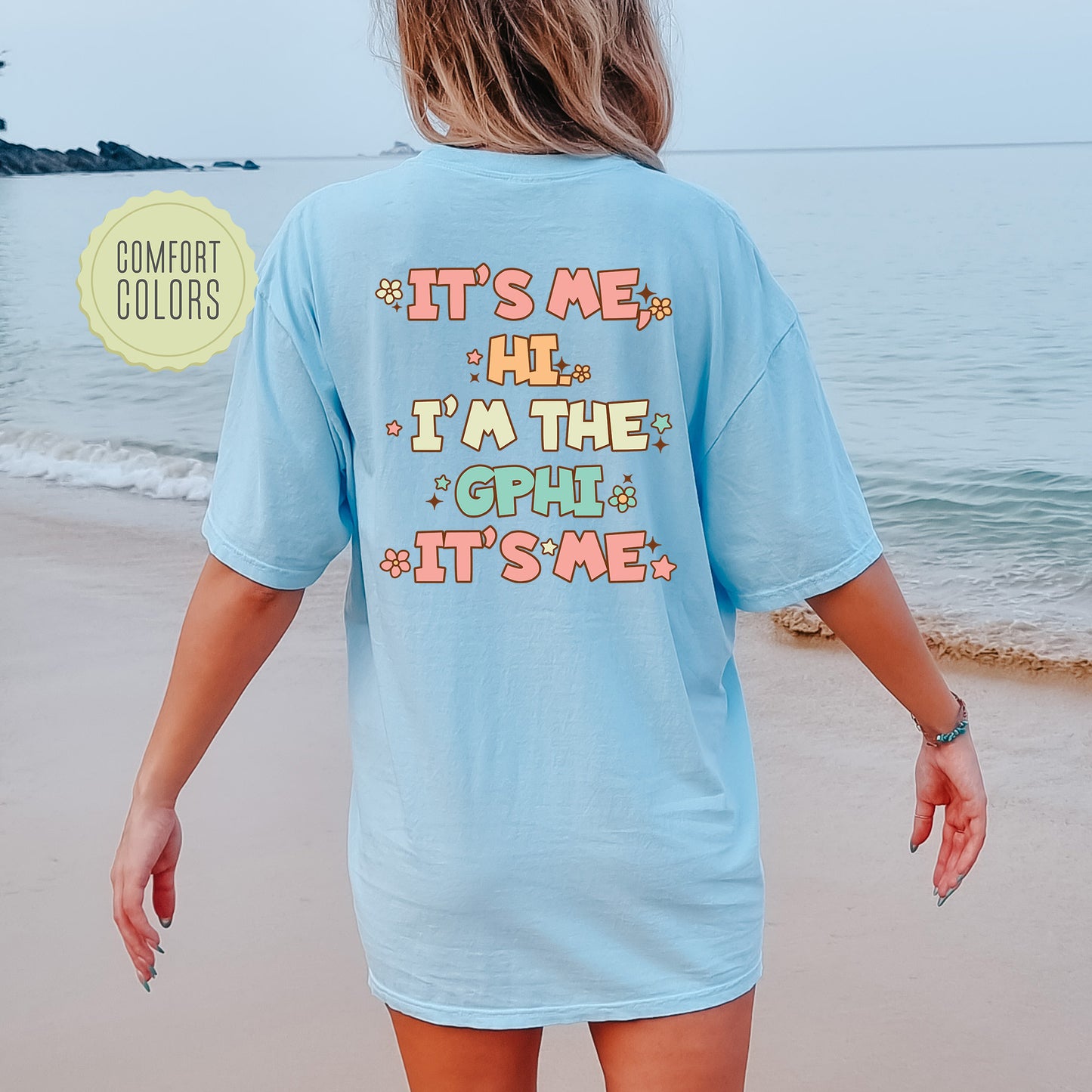 Gamma Phi Beta Signature Chic Comfort Colors Sorority T-shirt _ 35979g