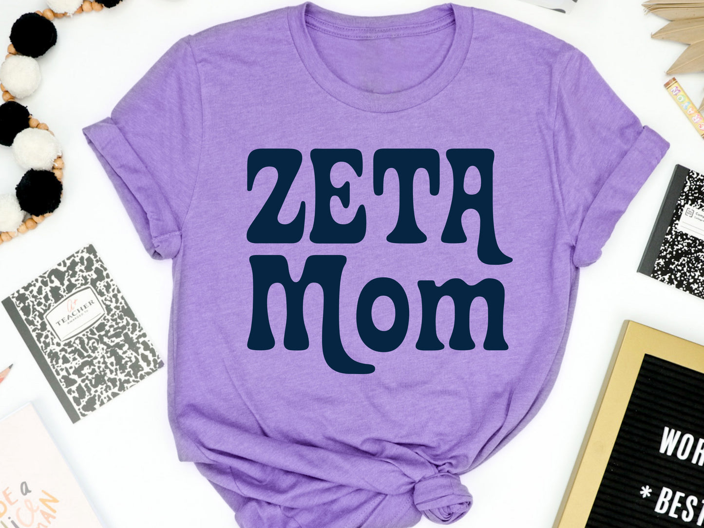 Zeta Tau Alpha Got it from my Mom Sorority T-shirt _ 3096g