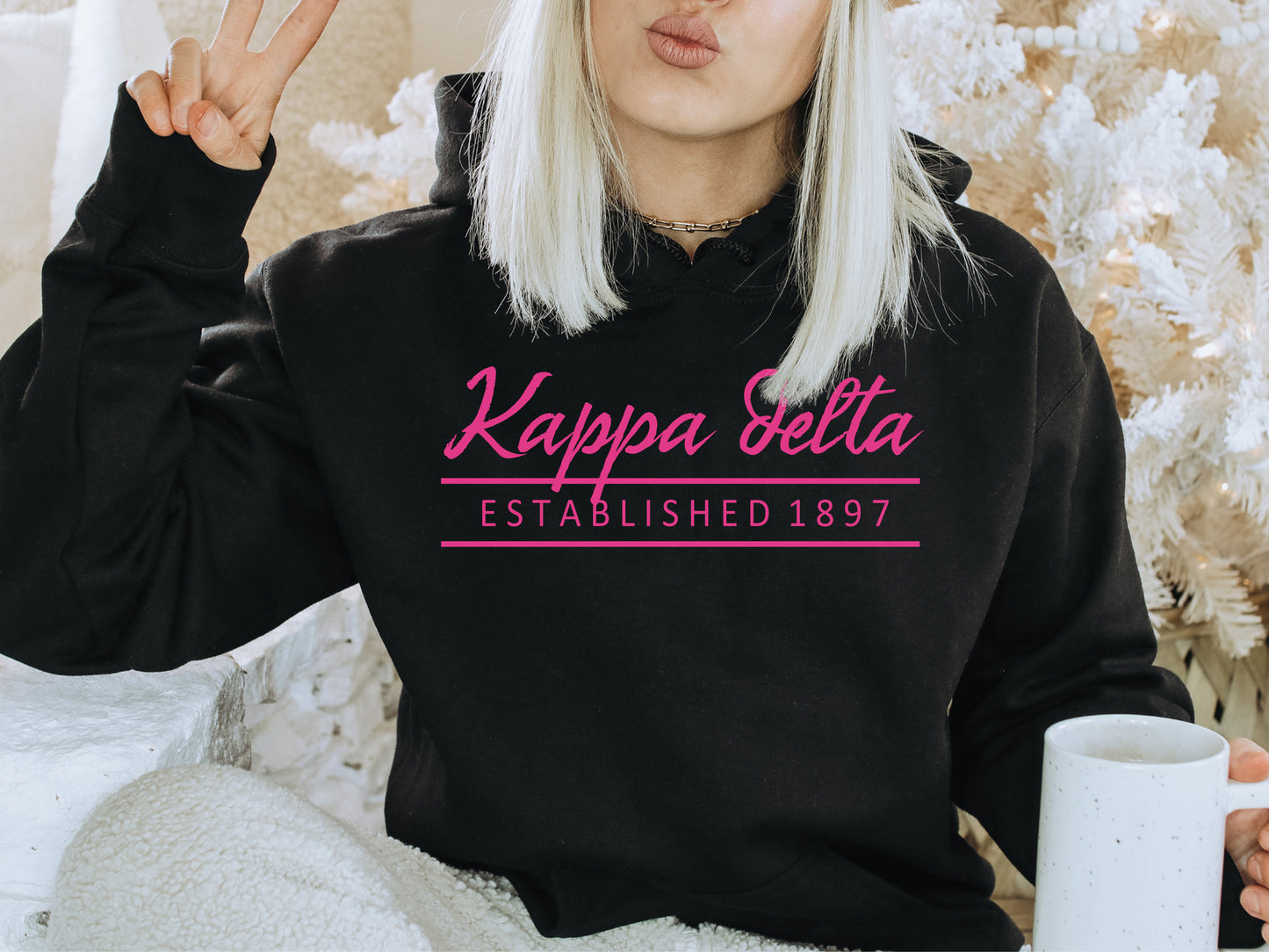 Kappa Delta All Pink Sorority Hoodie _ 768g