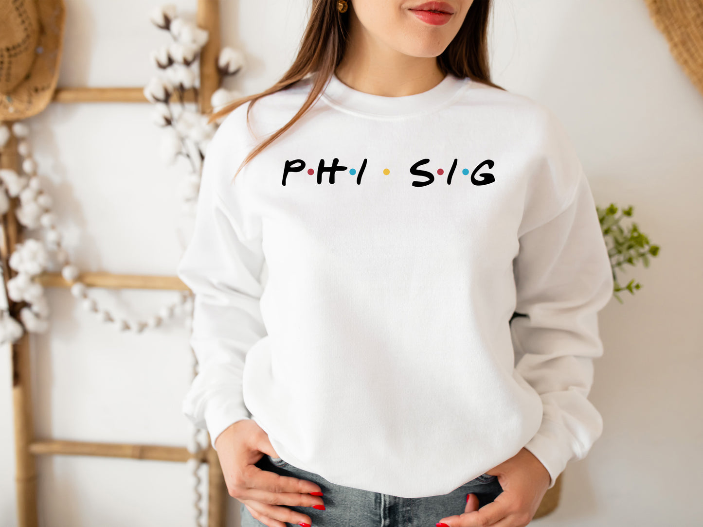Phi Sigma Sigma Friends Frenzy Sorority Sweatshirt _ 30665g