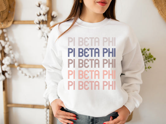 Pi Beta Phi Greek Glamour Sorority Sweatshirt _ 31112g