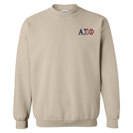 a sweatshirt with the letters a and a on it
