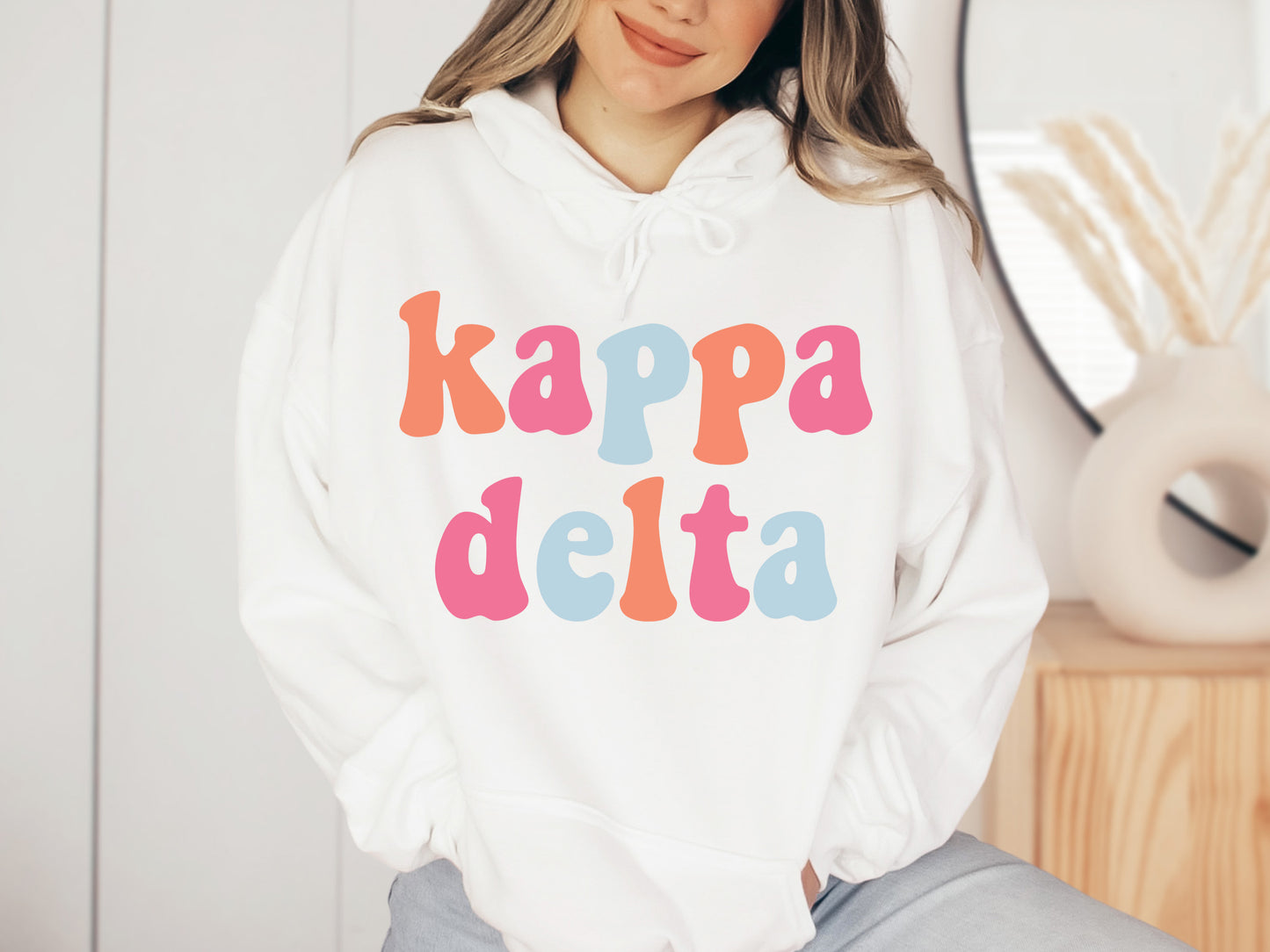 Kappa Delta Vividly Vibrant Sorority Hoodie _ 3165g