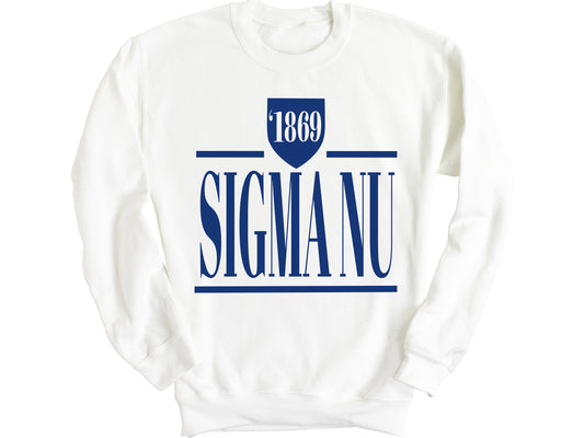 Sigma Nu Shield Fraternity Sweatshirt _ 1206g