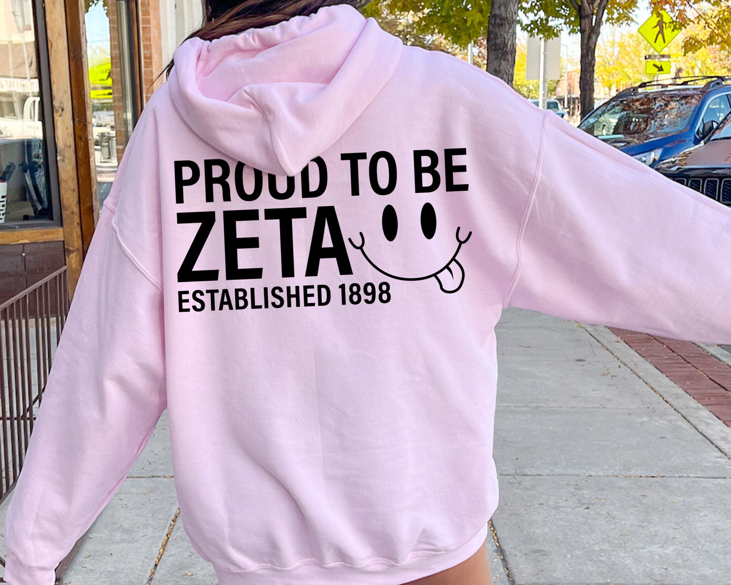 Zeta Tau Alpha Proud to Be Sorority Hoodie _ 33153g