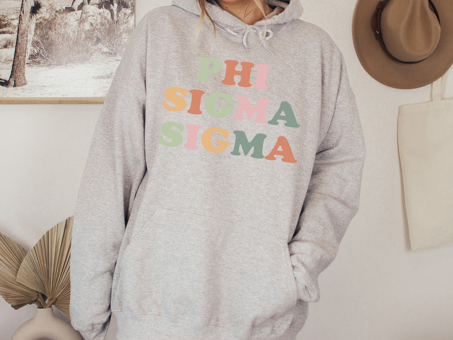 Phi Sigma Sigma Bright and Proud Sorority Hoodie _ 433g