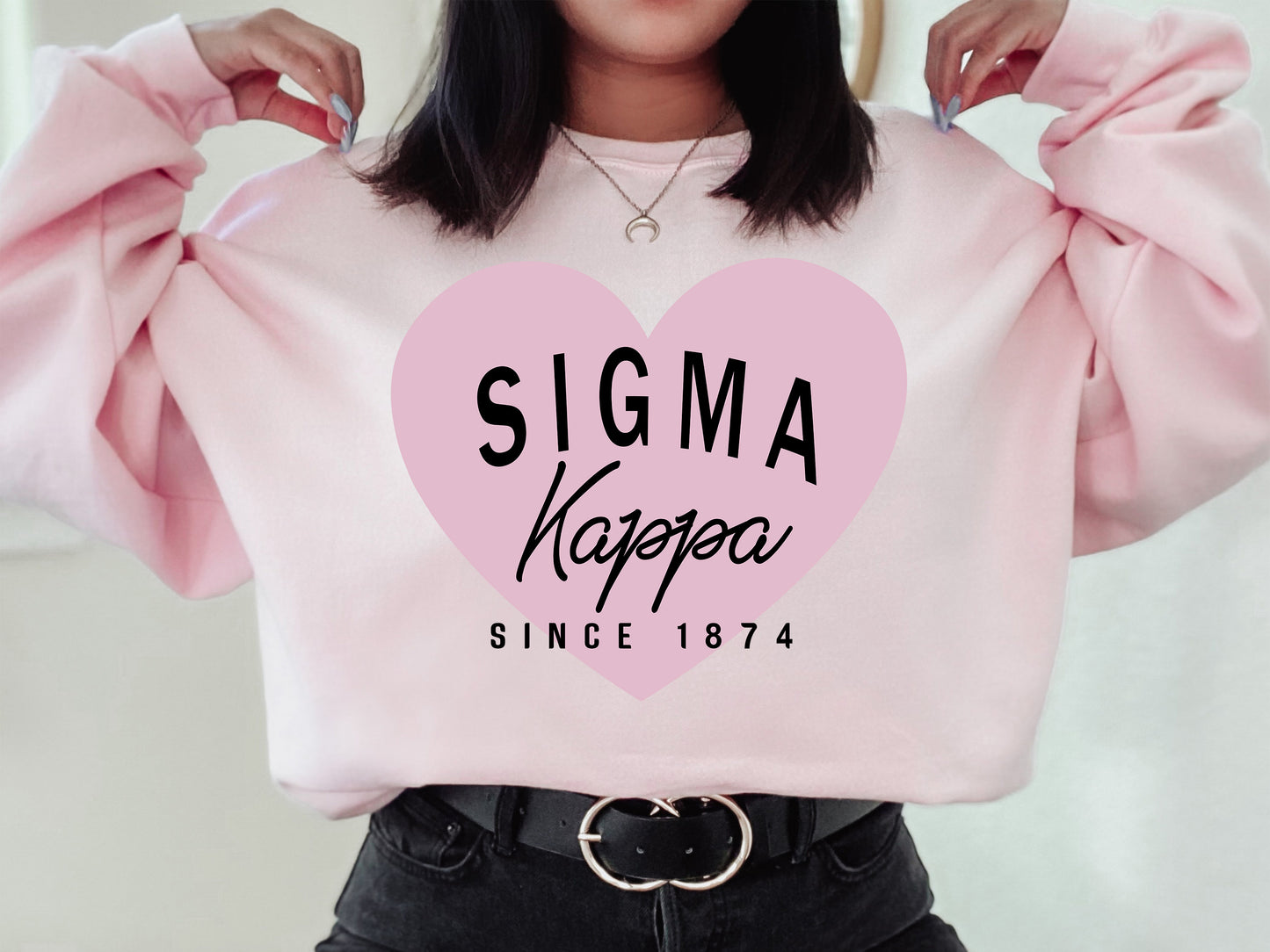 Sigma Kappa Pretty in Pink Sorority Sweatshirt _ 462g