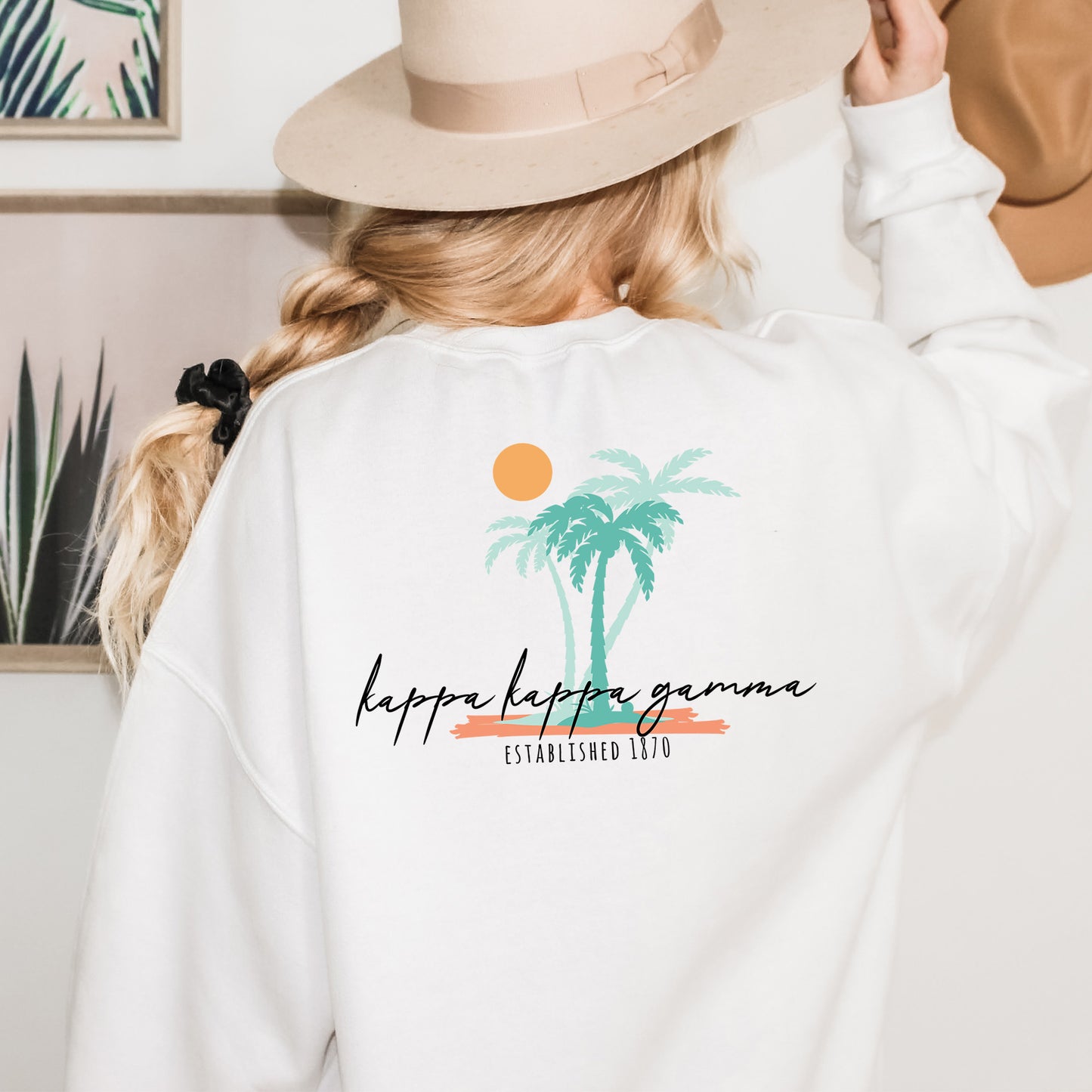 Kappa Kappa Gamma Island Sisterhood Sorority Sweatshirt _ 33576g