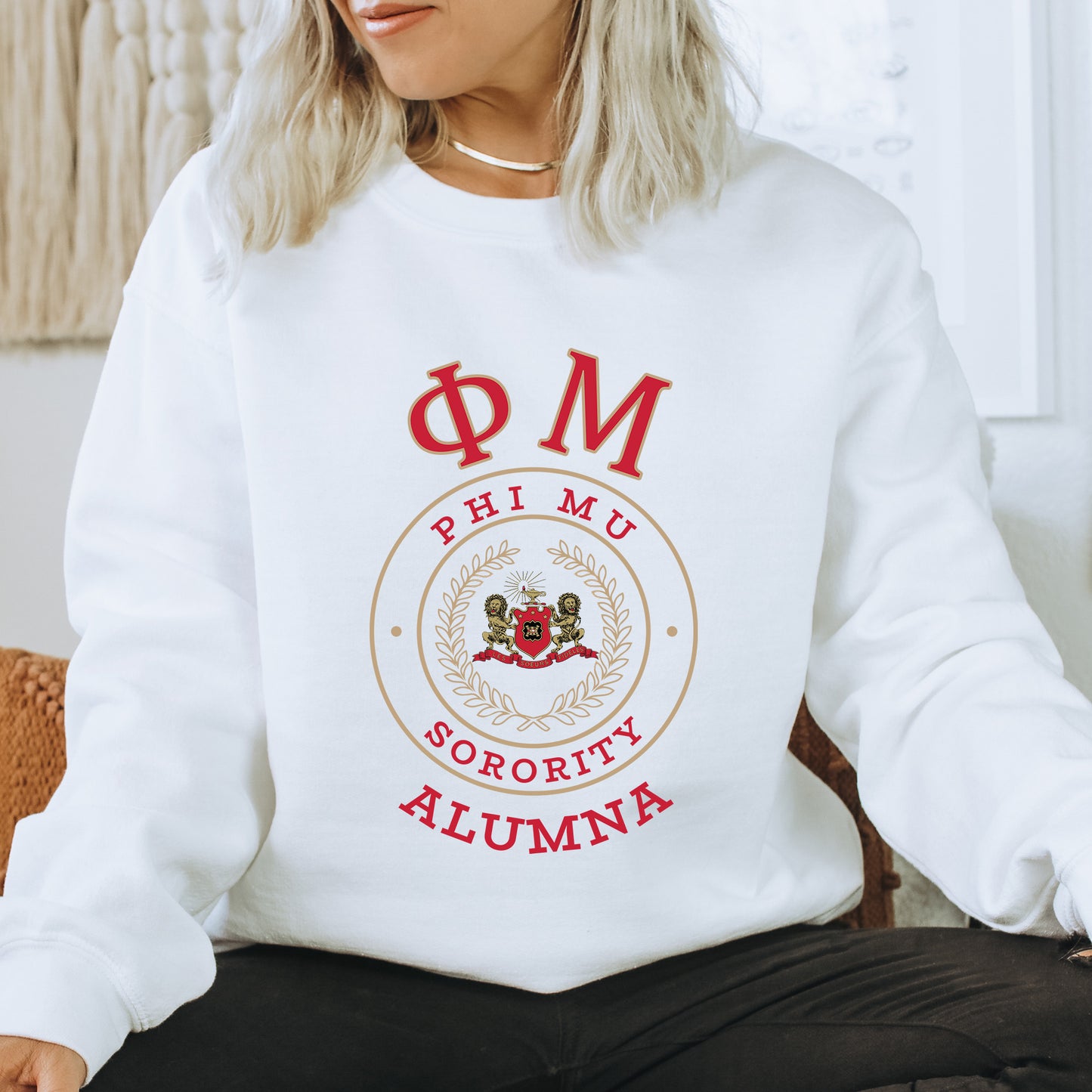 Phi Mu Alumna Vintage Sorority Sweatshirt _ 31027g