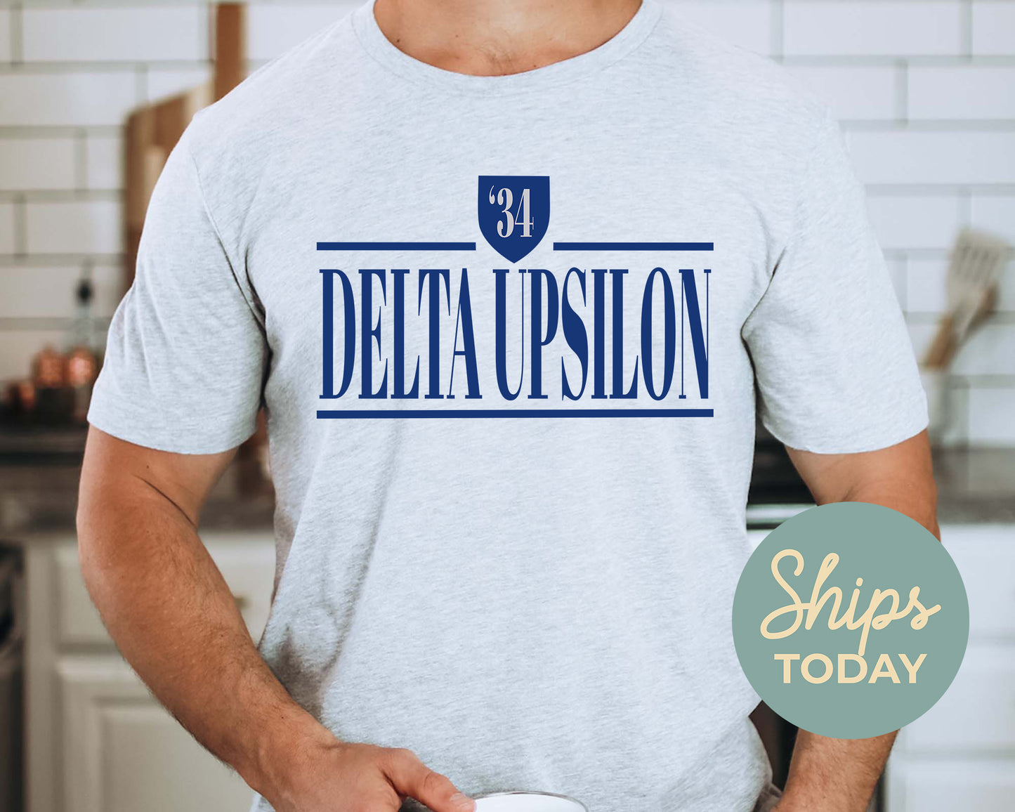 Delta Upsilon Shield Fraternity T-shirt  _ 1192g